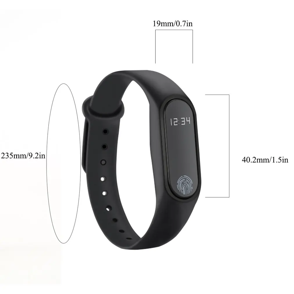 0,42 дюймовый oled-дисплей Smartband Bluetooth монитор сердечного ритма дисплей времени монитор сна забота о здоровье Smartband для IOS