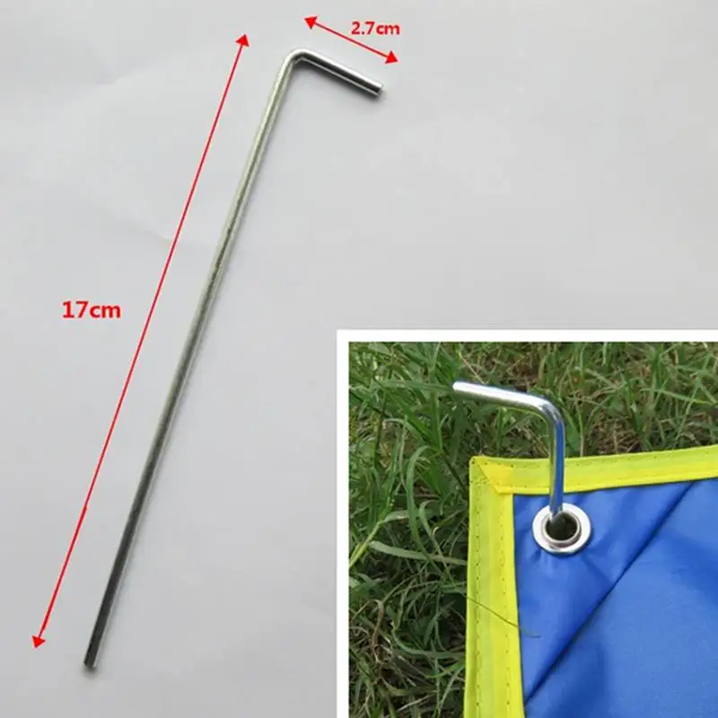 Outdoor Tent Accessories Kit Nail Stake Peg Windproof Rope Storage Bag Durable Camping Galvanized Stainless Steel Accessories