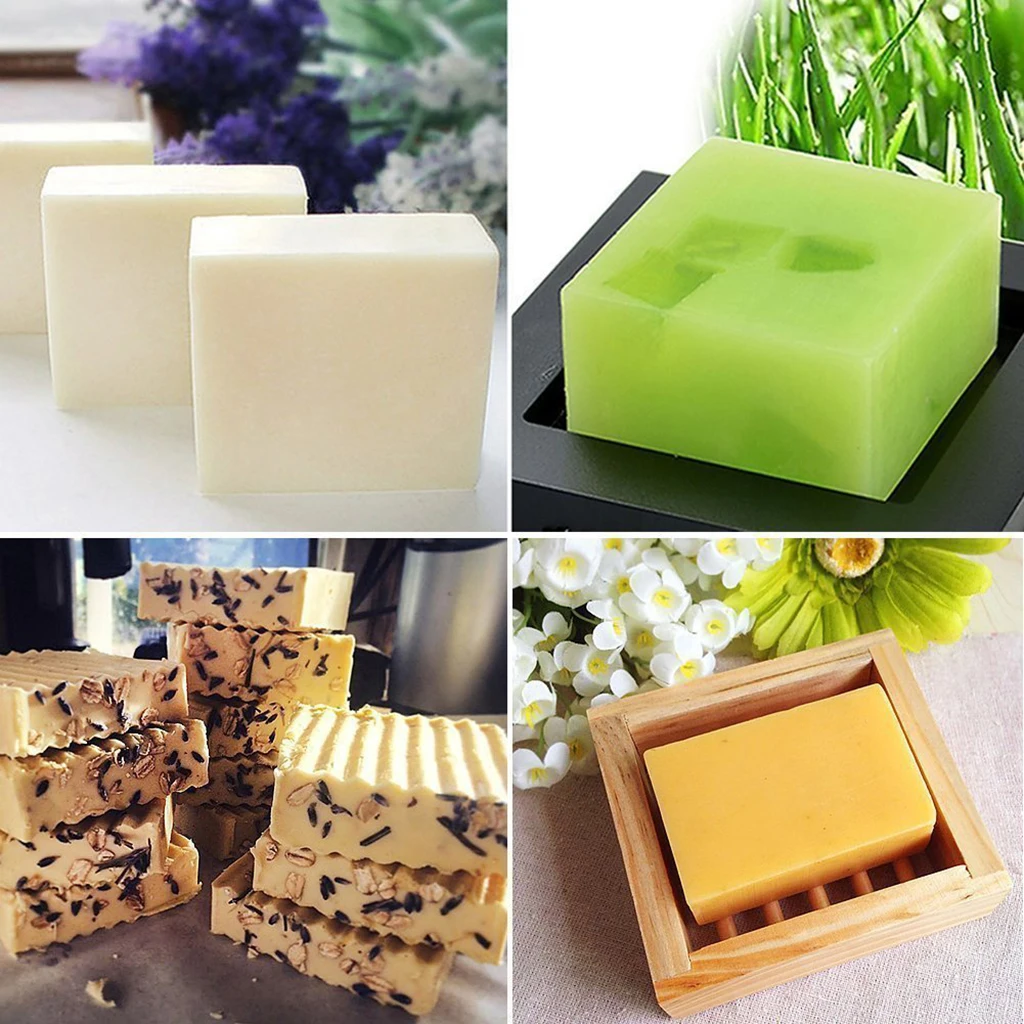 4pcs/set Wooden Soap Loaf Cutter Mold and Soap Cutter Set for for Making and Cutting Soap Loaf Dessert Ice Chocolate
