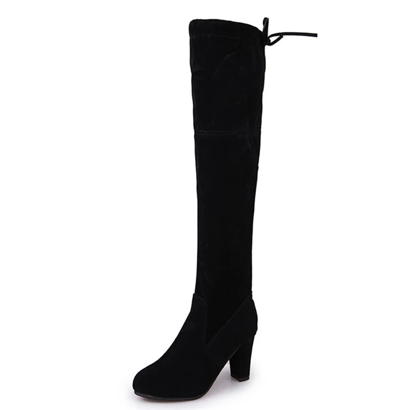 

Woman's High Boots Shoes 2018 Winter New Fashion Women Over The Knee High Boots Autumn Winter Bota Feminina Thigh High Boots
