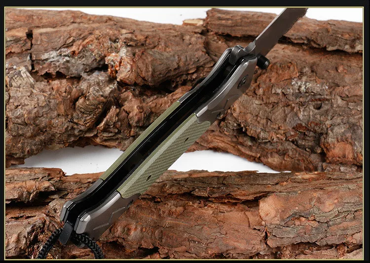 23.2cm BF- FA45 Outdoor Folding Pocket Tactical Knife Folder Fast-Opening Assisted Blade Titanium Camping Rescue Utility Knife