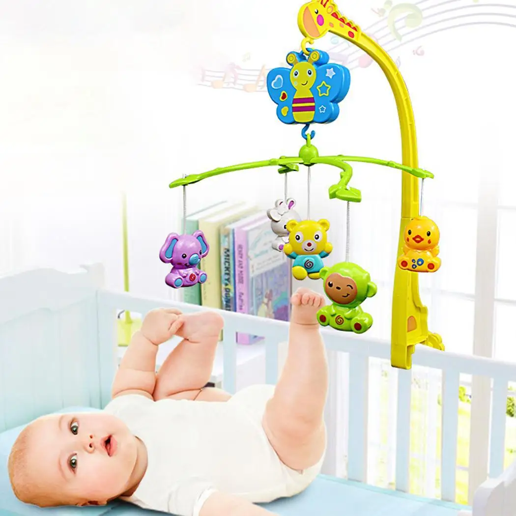 Infant with Cartoon Animal General Nursery 0-12 Months Song Lullaby Bed Multicolor Rattle Toy | Игрушки и хобби