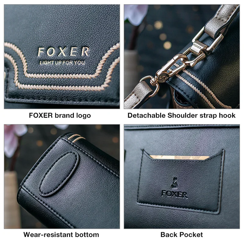 FOXER бренд Gentlewoman большой емкости кожаные сумки-мессенджеры женские роскошные стильные сумки на плечо леди подарок ко Дню Святого Валентина