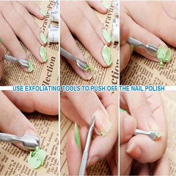 

200Pcs / Set Of Nail Non-Woven + Unloading Water Unloading Nail Cleaning Kit Gel Nail Polish Remover Nail Tool