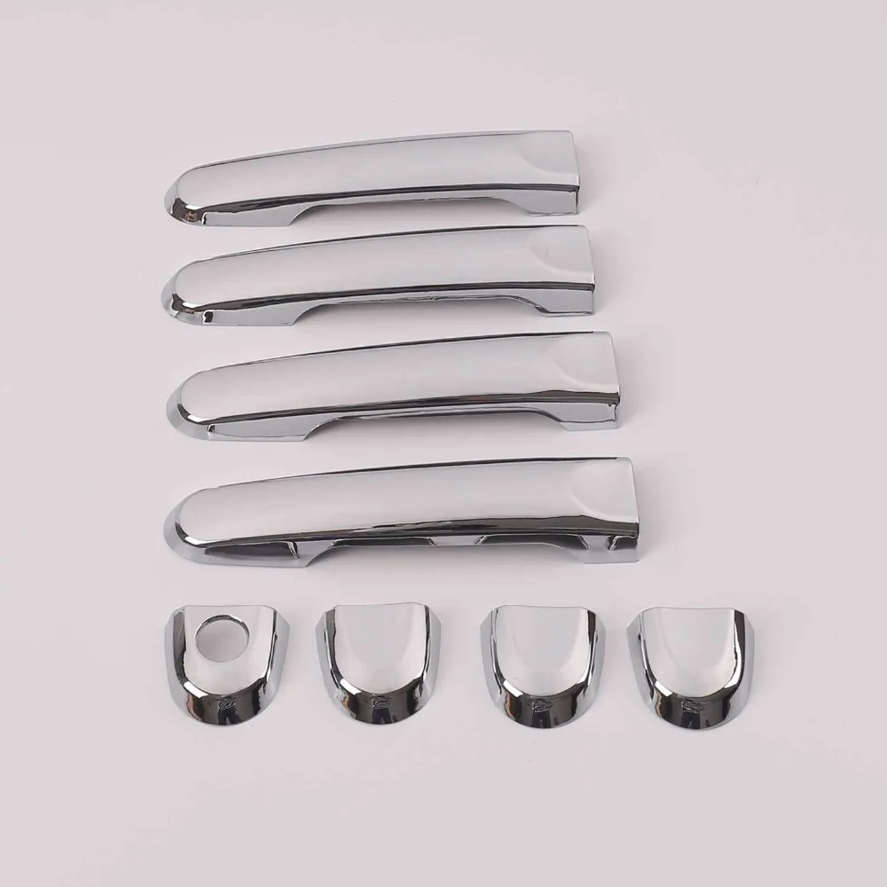 Для Nissan Tiida Latio Micra March Juke 2009 2010 2010 2012 Versa 2011- хромированная боковая дверная ручка Крышка отделка автомобиля ободок