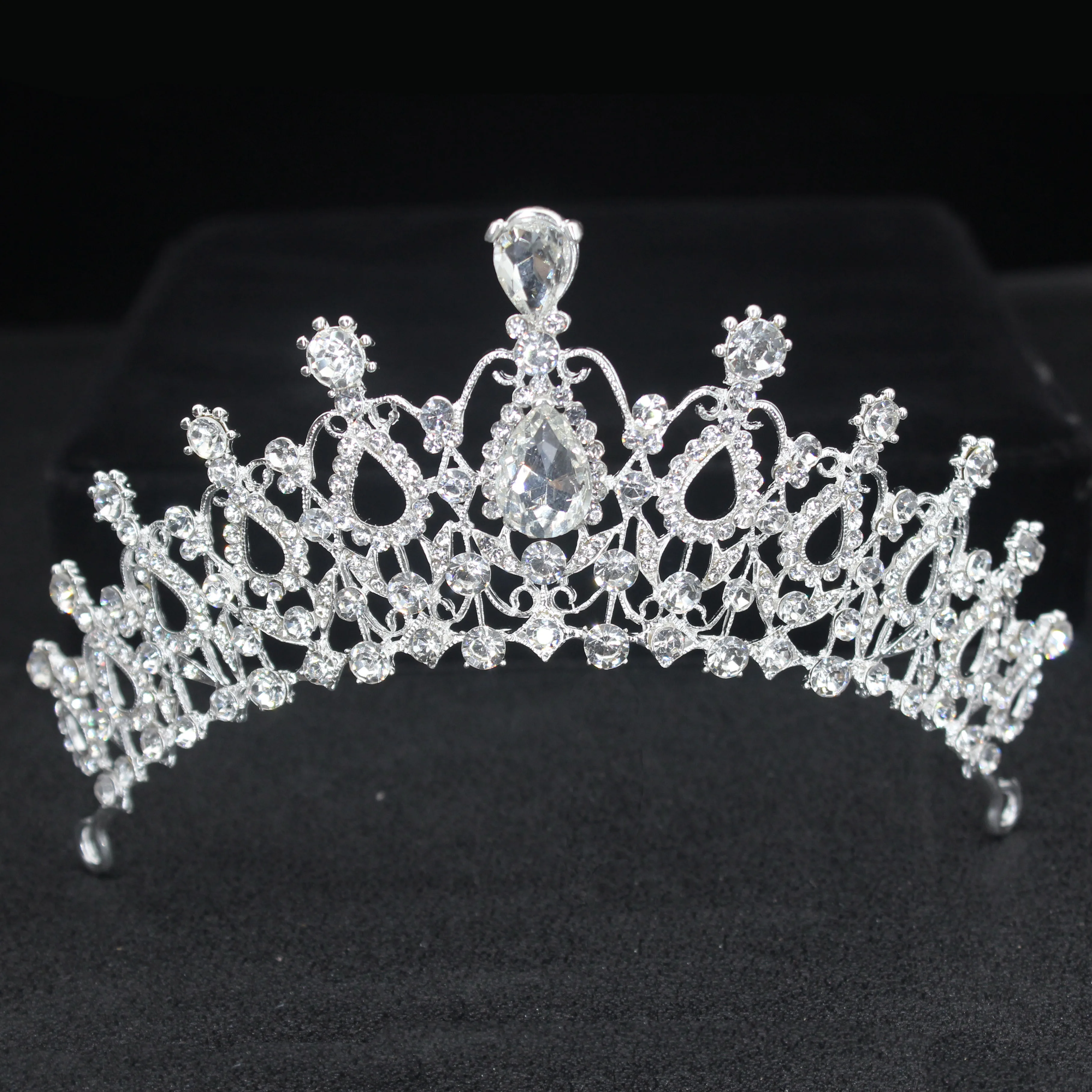 Diadema de cristal para mujer y niña, Tiaras y coronas de novia