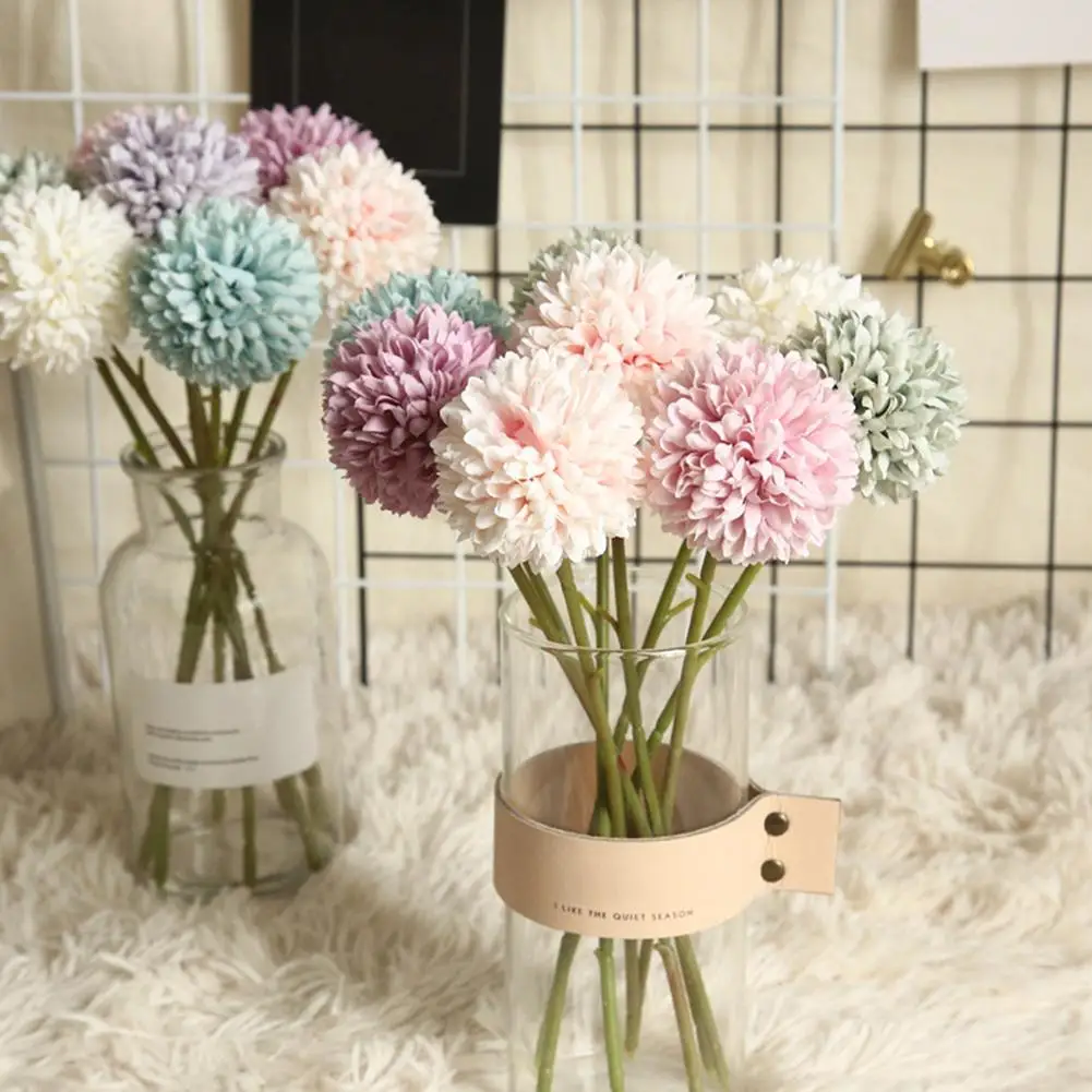 

1Pc Artificial Dandelions Ball Flower Arrangement DIY Wedding Party Home Decor