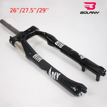 

BOLANY 26" 27.5" 29" MTB Bike Fork Bicycle Supention 100mm Travel Preload Adjust QR Mountain Bike Suspension Fork
