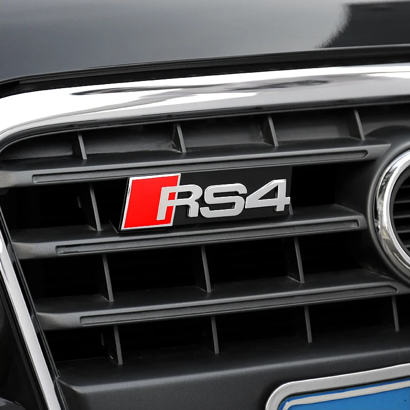 1 шт. автомобильный Стайлинг для Audi S3 S4 S5 S6 S8 RS3 RS4 RS5 RS6 RS8 Автомобильная наклейка для передней решетки радиатора автомобиля со значком, с символикой, автомобильные аксессуары