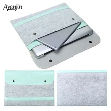 Модный шерстяной фетровый карман для ноутбука сумка чехол для Macbook Air Pro retina 11 12 13 15 Xiaomi Mi чехол для ноутбука 13,3
