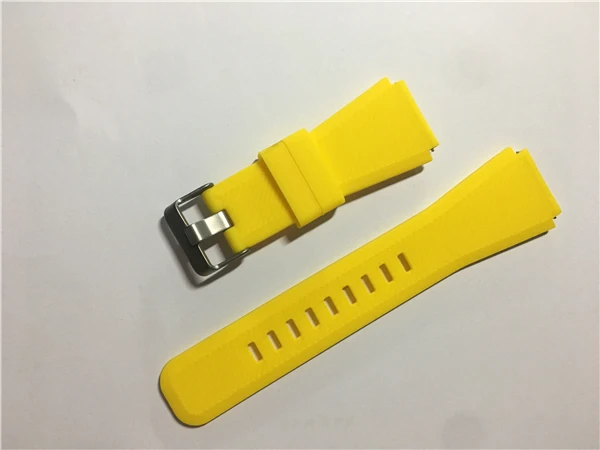 yellow Ремешок для samsung gear S3 Frontier galaxy watch 46 мм силиконовый смарт-ремешок 22 мм браслет для часов huawei watch gt 2 ремешок - Цвет ремешка: yellow