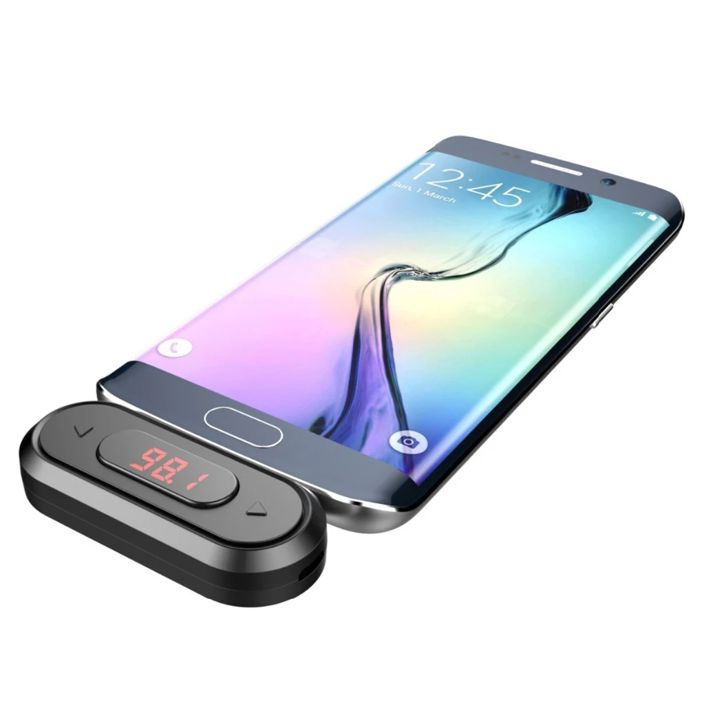 

Universal FM Transmitter FM Radio Calling Wireless Radio 3.5mm Jack Adapter for iPhone for IOS Android Car Speaker Doosl
