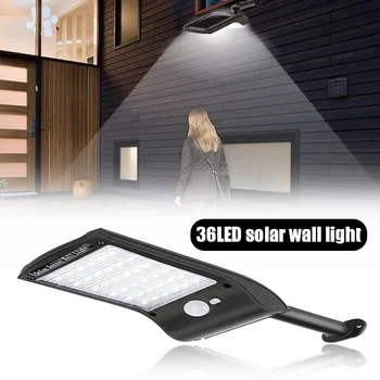 

Newest 36 LED Solar Lights Motion Sensor Wall Light Waterproof Outdoor Garden Yard Lamp