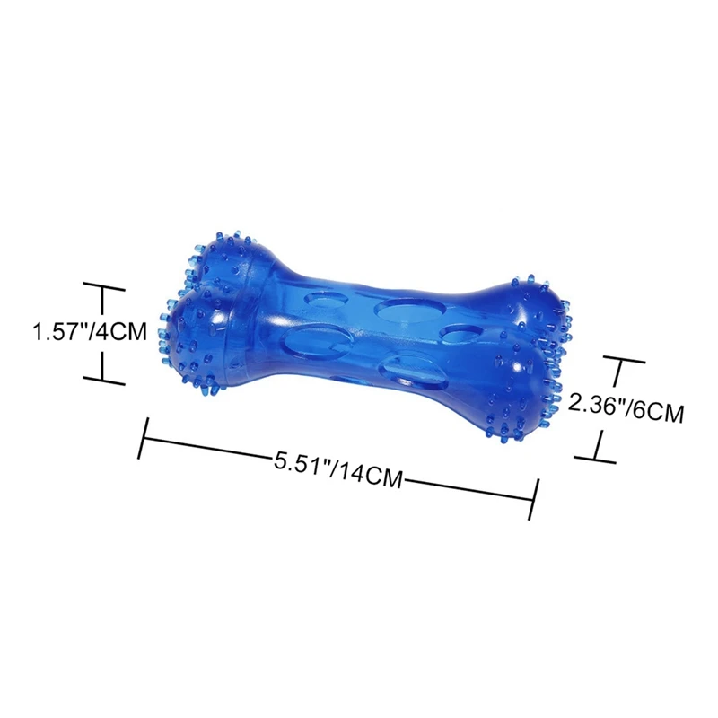 Elastic TPR Dog Toy with Thorn Bone Molar Teeth Pet Toy Tooth Cleaning Toy Dog bite Resistant Molar Training