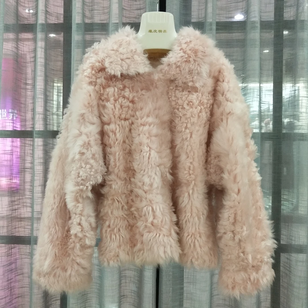 Abrigos mujer invierno, модная Роскошная куртка из натуральной кожи, шерсть шуба, зимняя женская куртка с отложным воротником