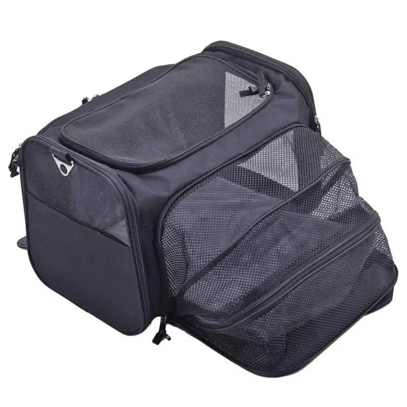 Переносная сумка на одно плечо для домашних животных, бархатная внутренняя подкладка из овечьей шерсти, теплая удобная складная Сетчатая Сумка для животных, уличная посылка для домашних животных