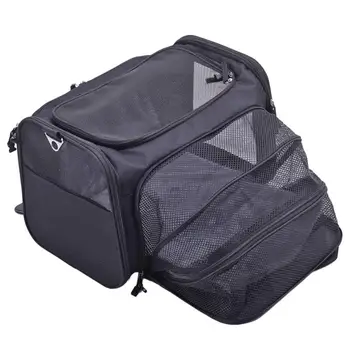 

Portable Pet Single Shoulder Bag Lamb Velvet Inner Pad Warm Comfortable Folding Mesh Animal Handbag Outdoor Pet Package