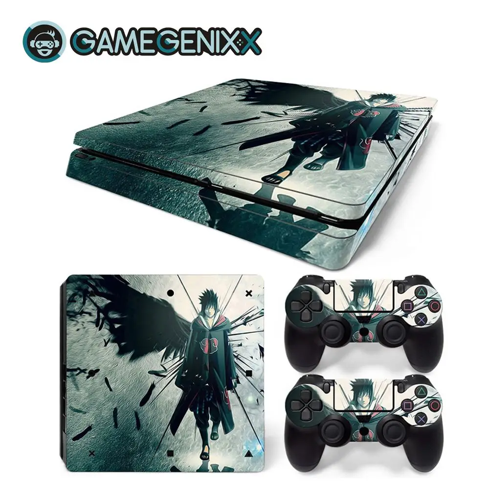GAMEGENIXX Кожа Наклейка Защитная Наклейка Обложка полный набор для PS4 Slim консоли и 2 контроллеров-Наруто