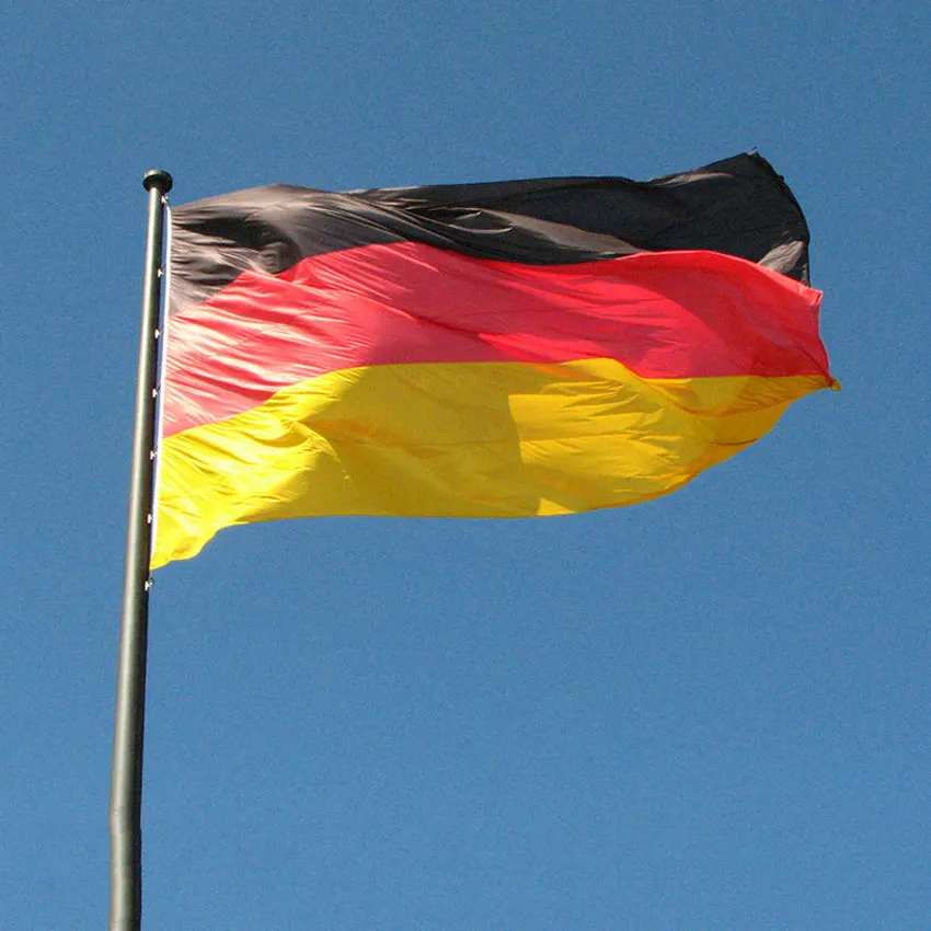 Высокое качество 3x5ft Deutschland немецкий флаг парад полиэстер печатные баннеры офисные пользовательские флаги и растяжки