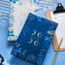 2020 Calendar Weekly Plan Notebooks A5 Agenda Time Management Plan Notepad Schedule Hand-account Book School Supplies 128 Sheets