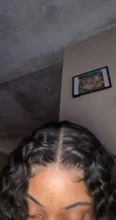 Cranberry-peluca con cierre de encaje 4x4 para mujer, cabello Remy brasileño de ondas profundas, pelucas de cabello humano con encaje frontal 13x4, línea de cabello prearrancado