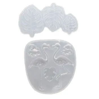 

Tropical Palm Leaf Beach Fondant Epoxy Resin Silicone Mold Sugarcraft Cupcake Topper Polymer Clay Jewelry Making Crafts