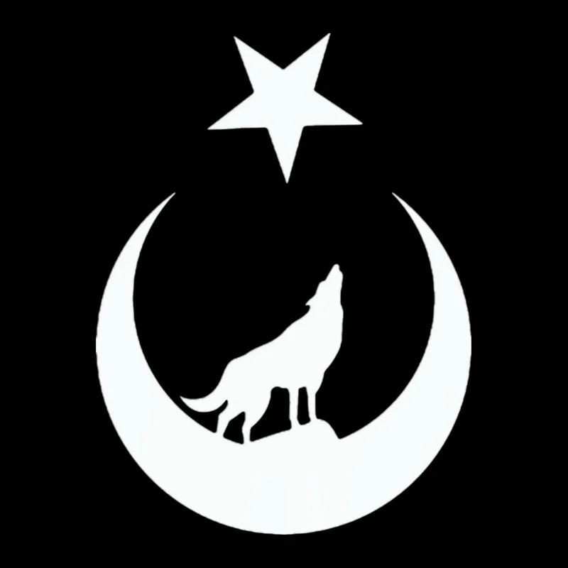 Aliauto креативные автомобильные стикеры Wolf and Moon Star Great Турция турецкие аксессуары