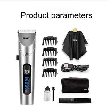 

NEW Hair clipper men Professional barber Personal Electric Trimmer USB Rechargeable Washable LED Screen Clippers for men