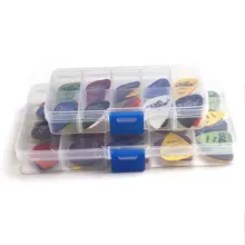 OCDAY 100 шт. медиаторы для бас-гитары красочные толщина микс 0,58-0,81 мм медиатор гитары музыкальный инструмент части с коробкой