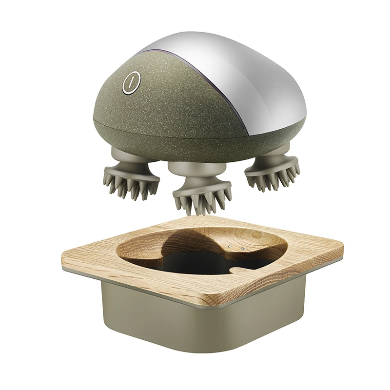 Breo Mini Pro Waterproof Electric Wireless Portable Infrared Technology Head Scalp Muscle Massager Hair Care_voghion.com