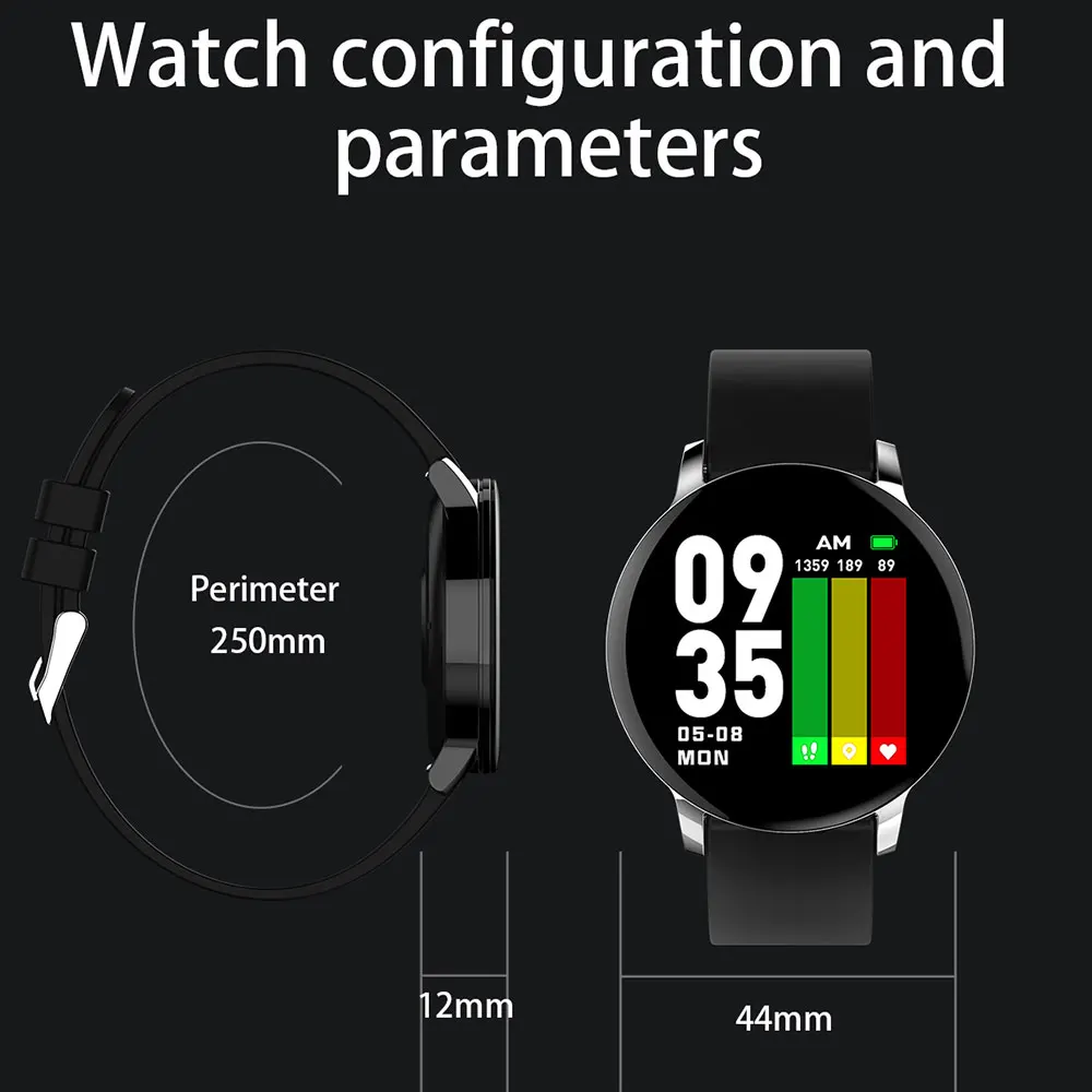 Умные часы R5 Android Bluetooth Смарт для мужчин и женщин пульсометр кровяное давление