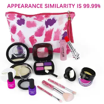 

Cosmetic Toys For Girls Eyeshadow Lipstick Nail Polish Makeup Toy Ornaments Cosmetic Bag Simulation Role-playing Children's Toys