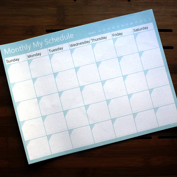 1 шт/20 листов обучение работа Блокнот планировщик каждый день недели месяц