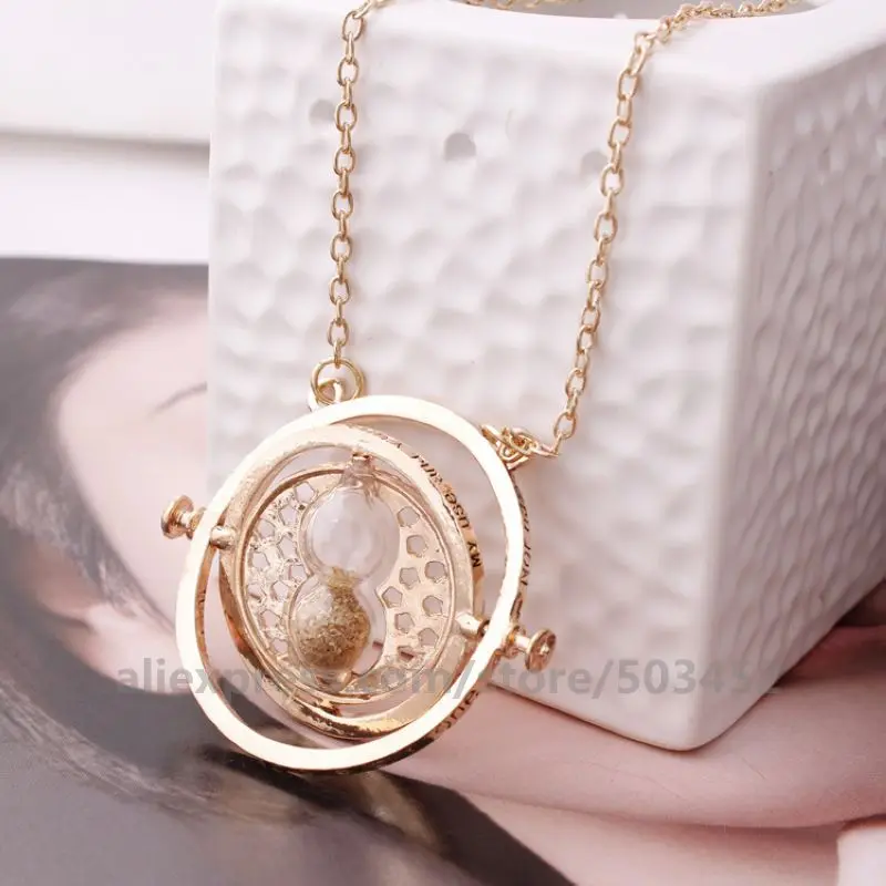 200 шт./лот, модная дешевая Женская цепочка ketting Time Turner,, Colgantes Mujer Moda, круглая подвеска на цепочке, лучшие друзья, Подарочные ювелирные изделия - Окраска металла: 3