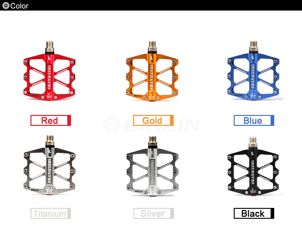 BIKEIN велосипедные педали на платформе для активного отдыха MTB алюминиевые педали с ЧПУ 4 герметичные подшипники BMX педали для горного велосипеда 6 цветов