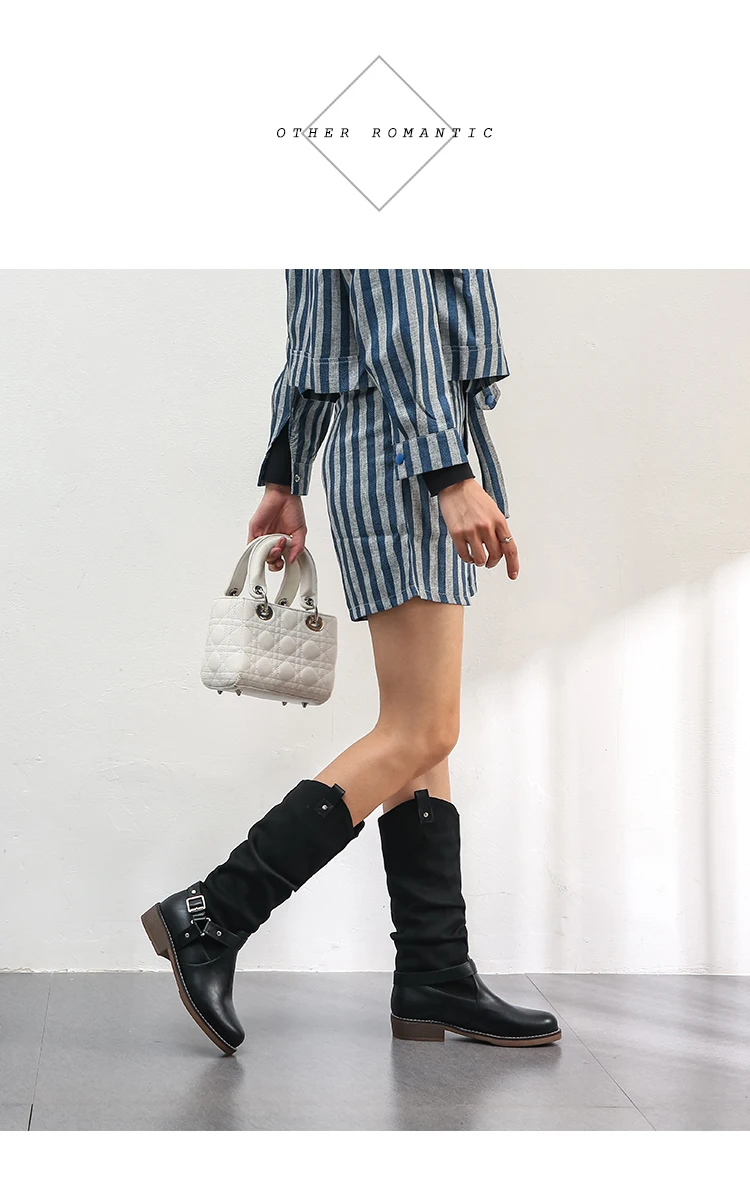 Big Size Low Winter Slippers Med Beige Heeled Sandals Black Hoof Heels Lace-Up Fretwork Round Toe Microfiber Solid Slip-On