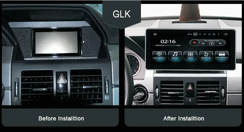 10,2" Android 9,0 Автомобильный мультимедийный плеер gps навигация для Mercedes Benz GLK X204 2008- с BT SD USB стерео 8 ядерный 4G+ 32G