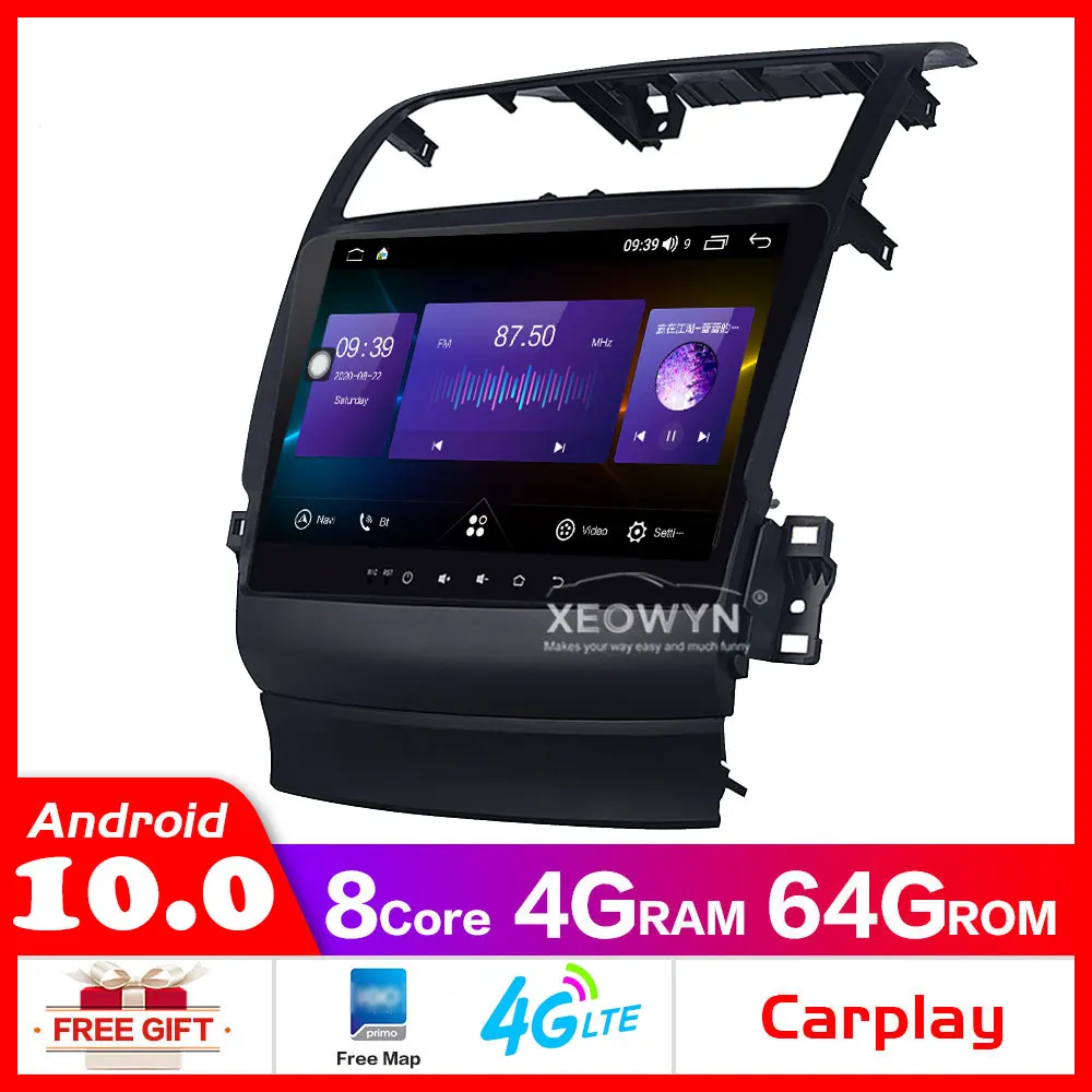 5G WIFI Восьмиядерный Автомобиль android 10 для TSX 2004 2008 1024*600 автомобильное радио GPS