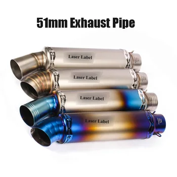 

Universal 51mm Racing Motorcycle Exhaust Muffler Escape Modified Silencer Exhaust System Motorbike Dirt Bike ATV