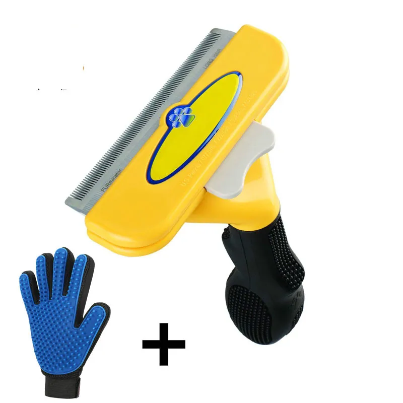

Pet Combs Gloves Dog Grooming Brush Professional Grooming Rake Removing Undercoat Brushing Tool pet grooming