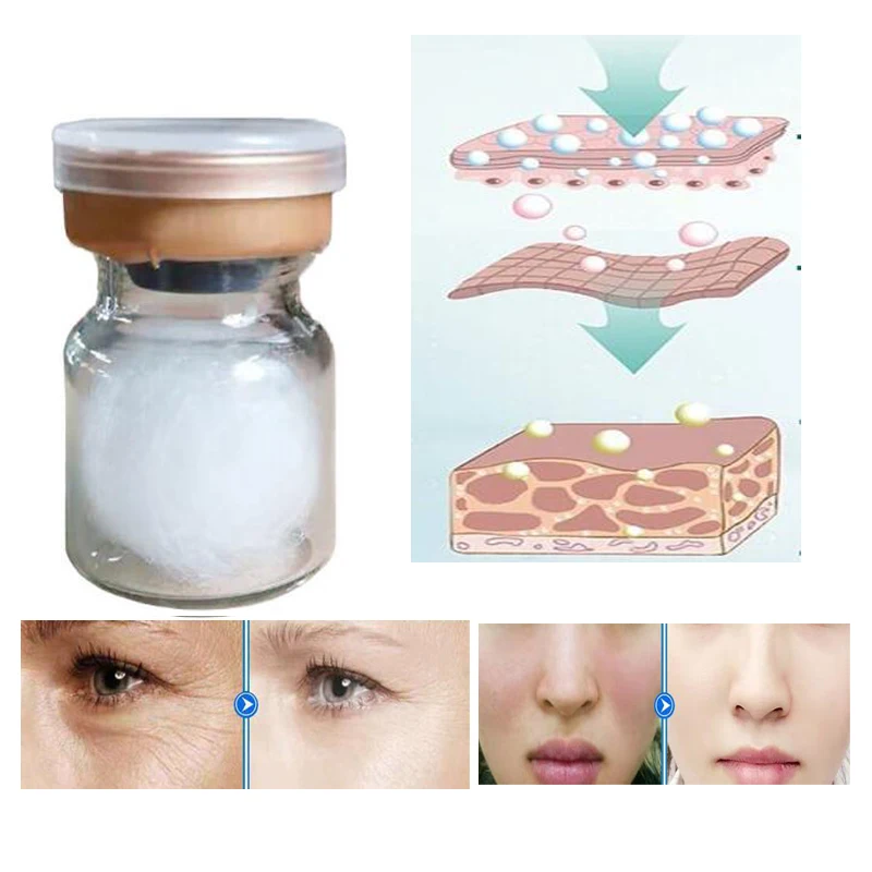 Japan Pure Collagen Ball Natural Silk Protein Anti Aging Essence Firming Wrinkle Removal Facial Serum Korean Cosmetics