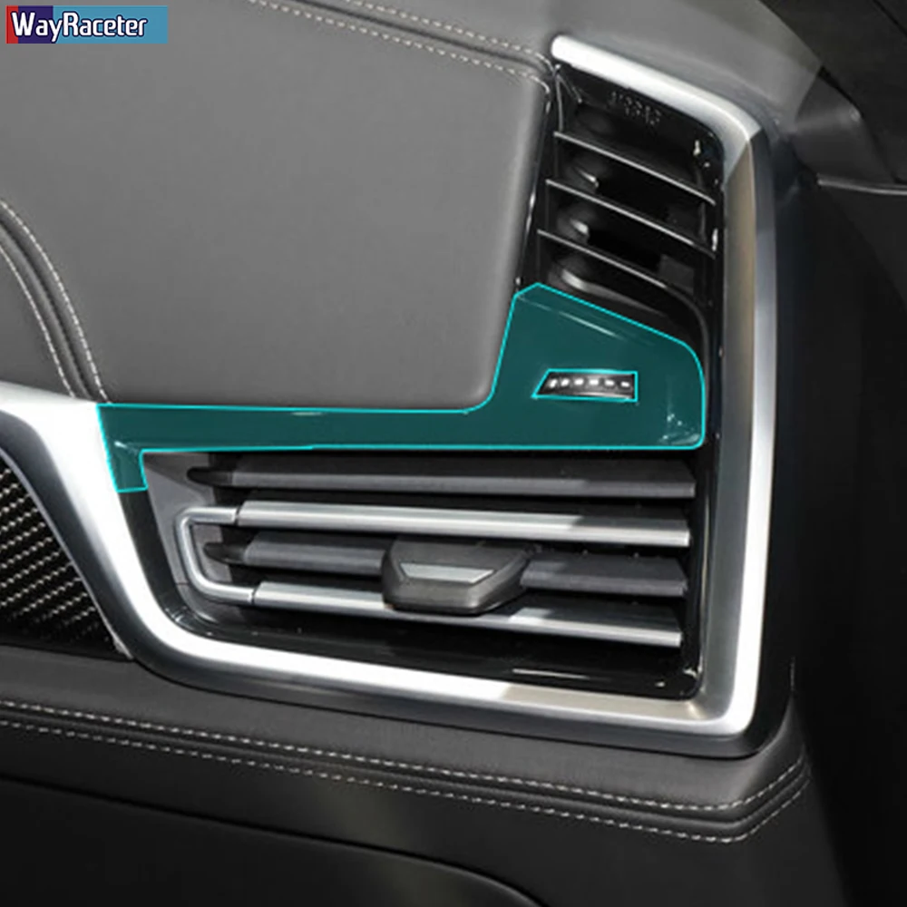 Car Interior Central Console Gear Dashboard Self Healing TPU Sticker Transparent Protective Film For BMW X6 G06 2020 Accessories