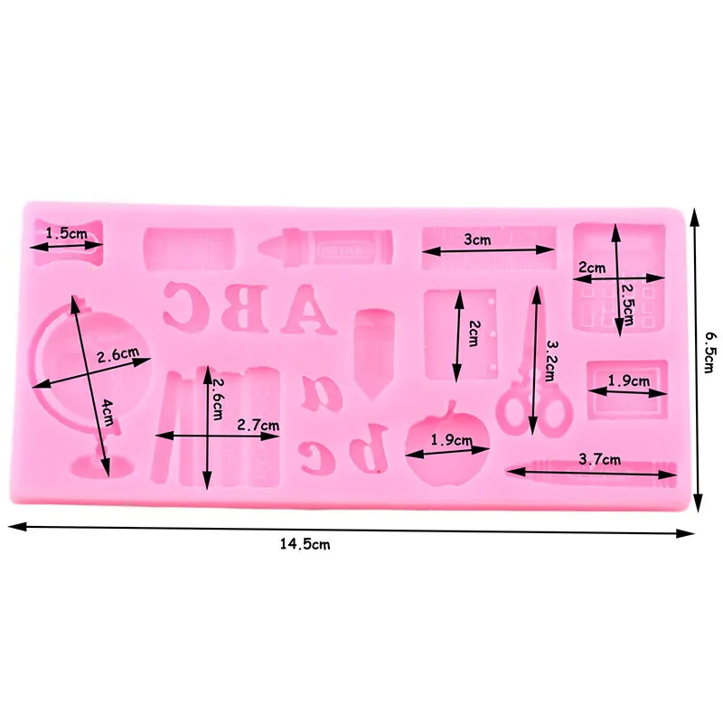 Исследование инструменты, силиконовые формы школьная Атлас мира Ножницы Ручка для выпечки тортов с помадной начинкой декоративная форма для конфет форма для шоколада формы для мастики