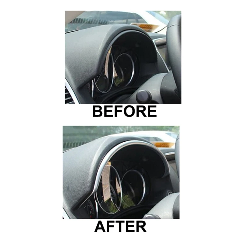 Хром подсветка приборной панели Панель изогнутая отделка панели для Mazda Cx-5 Cx5 KE 2012 2013 ободок накладка молдинга г