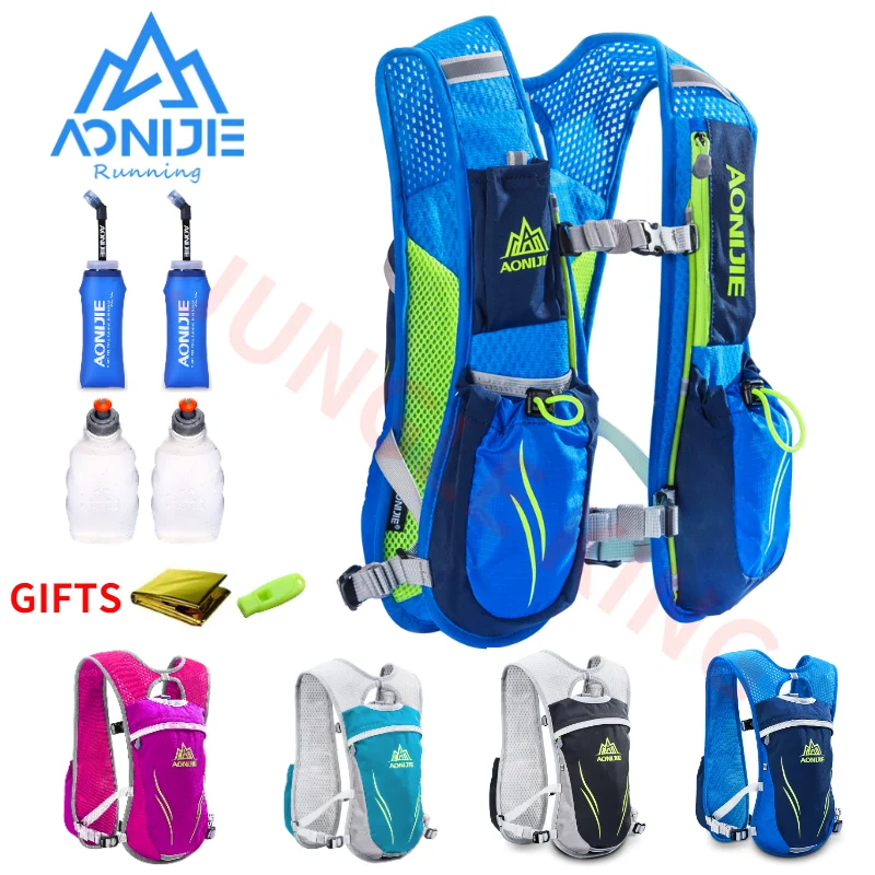 

AONIJIE E885 Hydration Backpack Rucksack Bag Vest Harness For 1.5L Water Bladder Hiking Camping Running Marathon Race Sport 5.5L