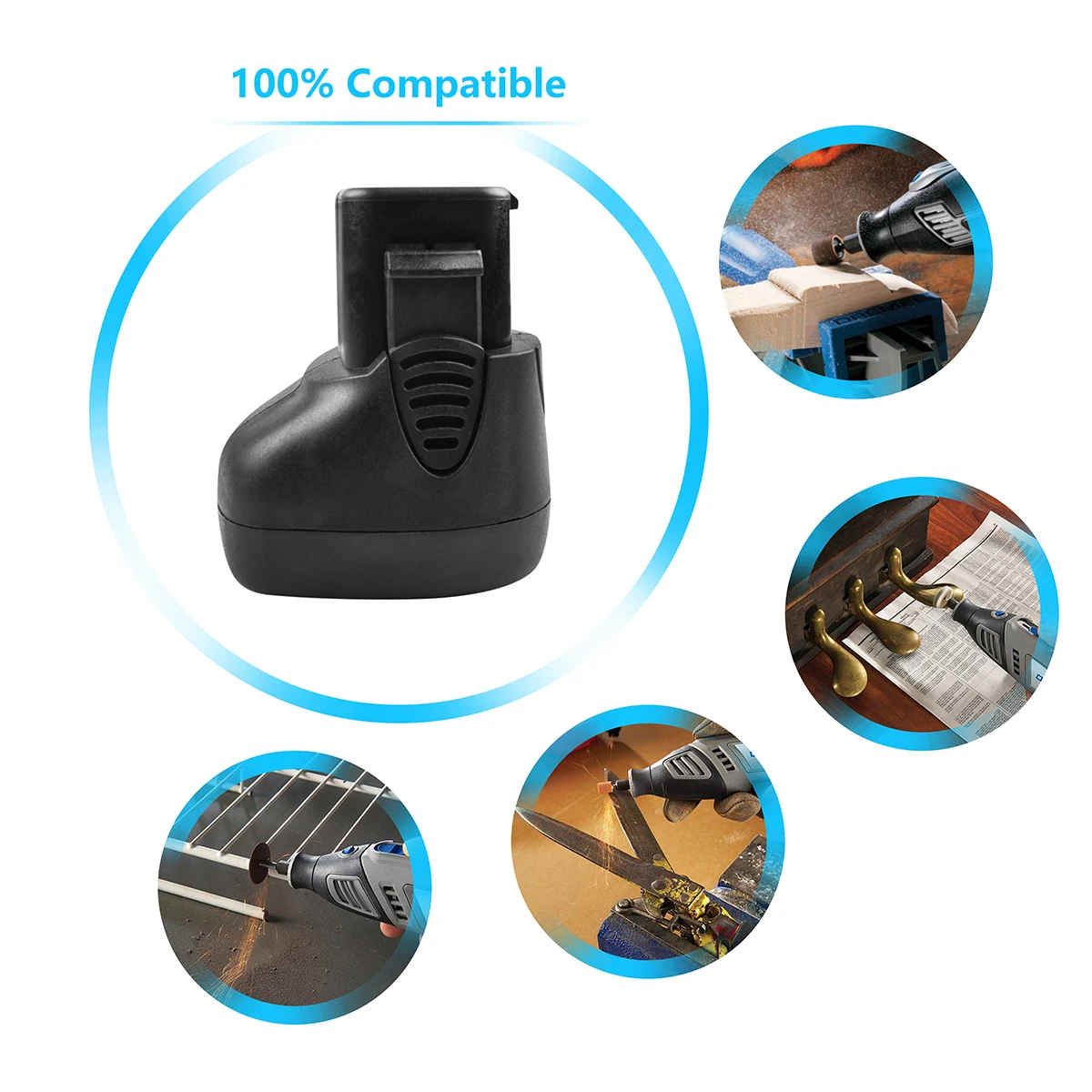 Turpow 2pecs для Dremel 757-01 7700-01 7700-02 L10 сменный аккумулятор 7,2 V 3000mAh Ni-MH аккумулятор