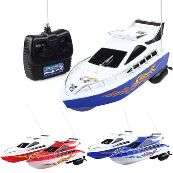 

Kuulee Four Channels Remote Control Boat Speedboat Water Toy Boat Plastic Fast speed, more fun boat toy