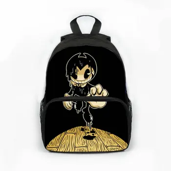 

13 inch Prevalent Kindergarten Cartoon Bag Kids Bendy and The Ink Machine Backpack For Children Girls Boys Preschool Baby Bags