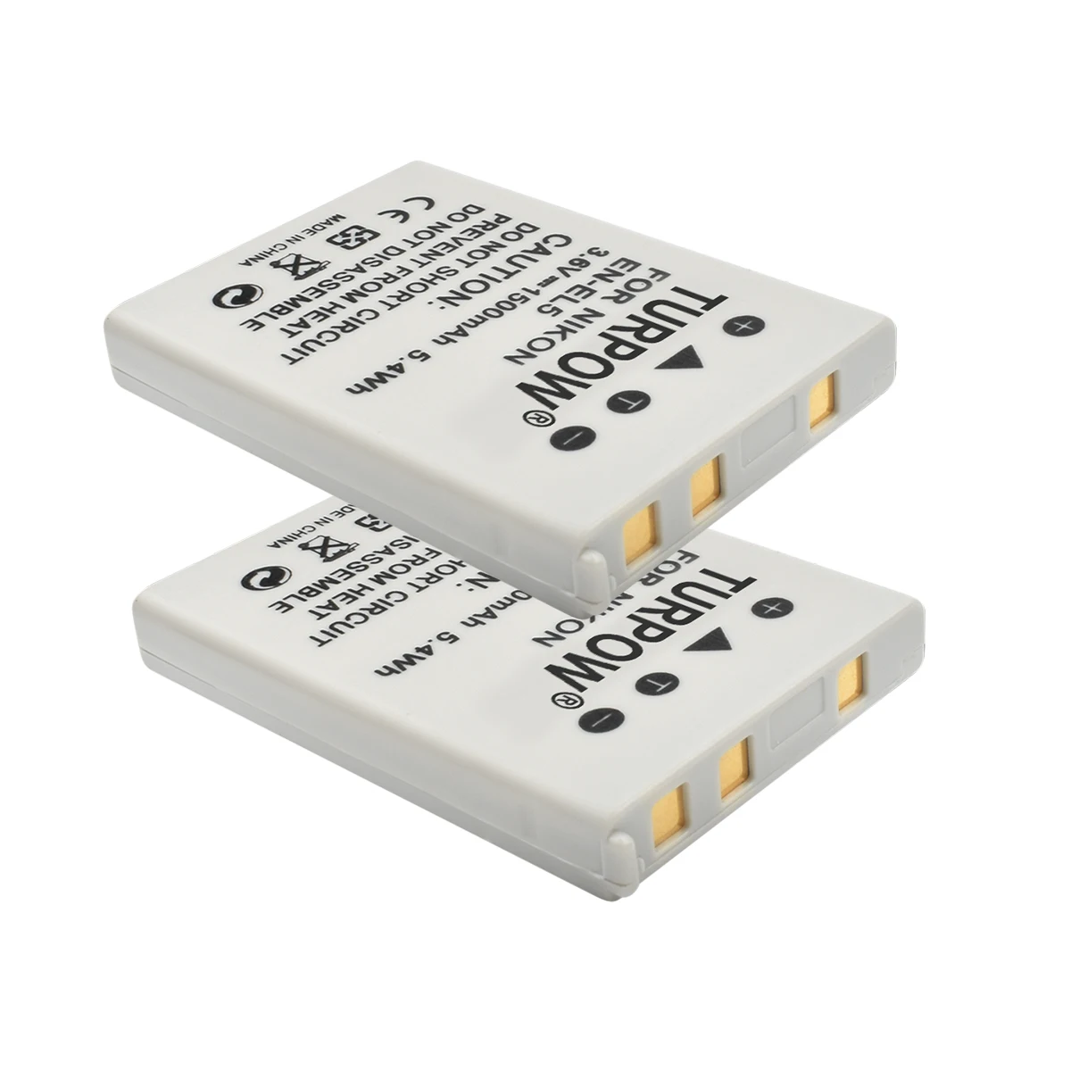 2X Battery Turpow 1,5 мА/ч, EN-EL5 цифровой Камера Li-Ion Батарея+ ЖК-дисплей Зарядное устройство для цифровой камеры Nikon Coolpix P4 P80 P90 P100 P500 P510 P520 P530 P5000 P5100 - Цвет: 2X Battery