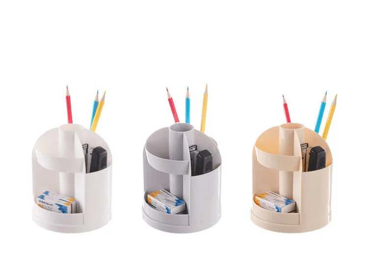 

Multi function rotary pen holder office desk pen pencil box office desk pencil net desktop storage